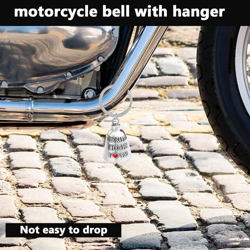 CYZBTBl Motorcycle for Bells - Motorcycle Angel Bell for Men Women,Bell Biker Accessory,Guard Riding Safety - Image 5